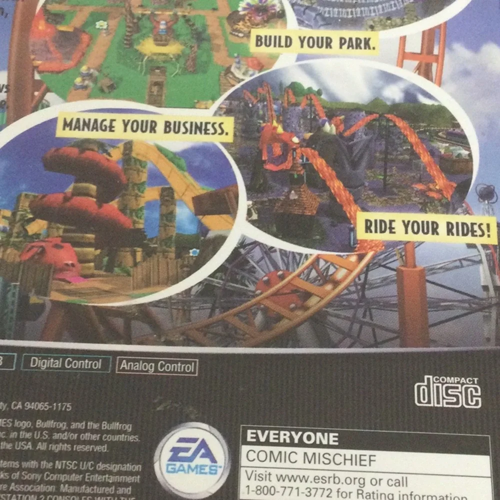🌞 PlayStation 2 game Theme Park Roller Coaster by EA games